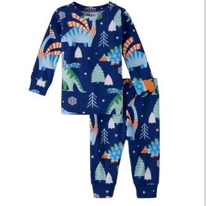 PJ Place pajamas Dinosaurs wrapped In Winter Hats Print NWT